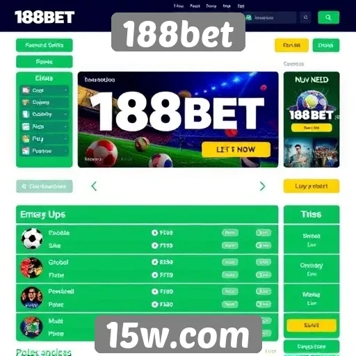 Análise da interface do usuário do site 188bet